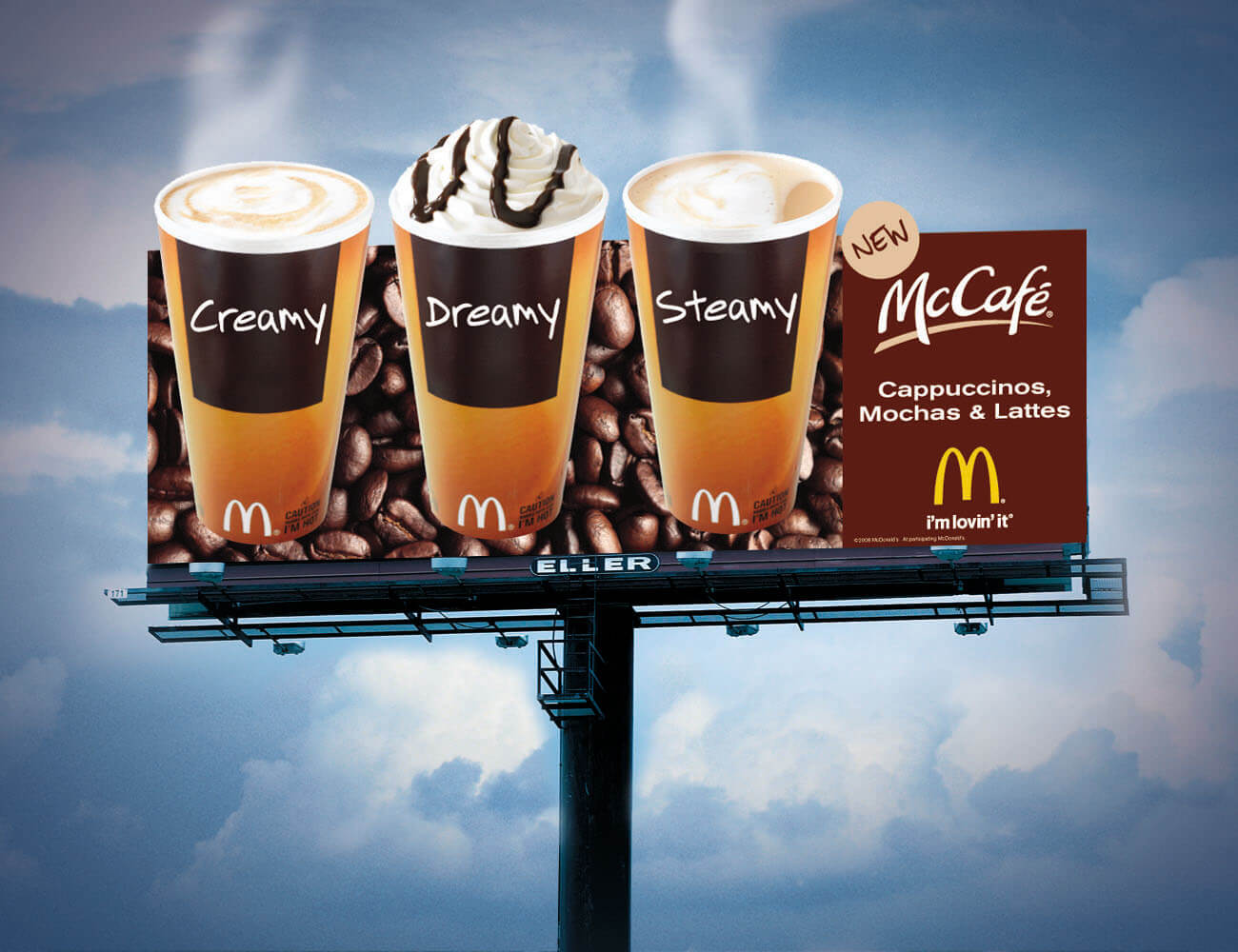 McDonald’s McCafe Steaming Billboard