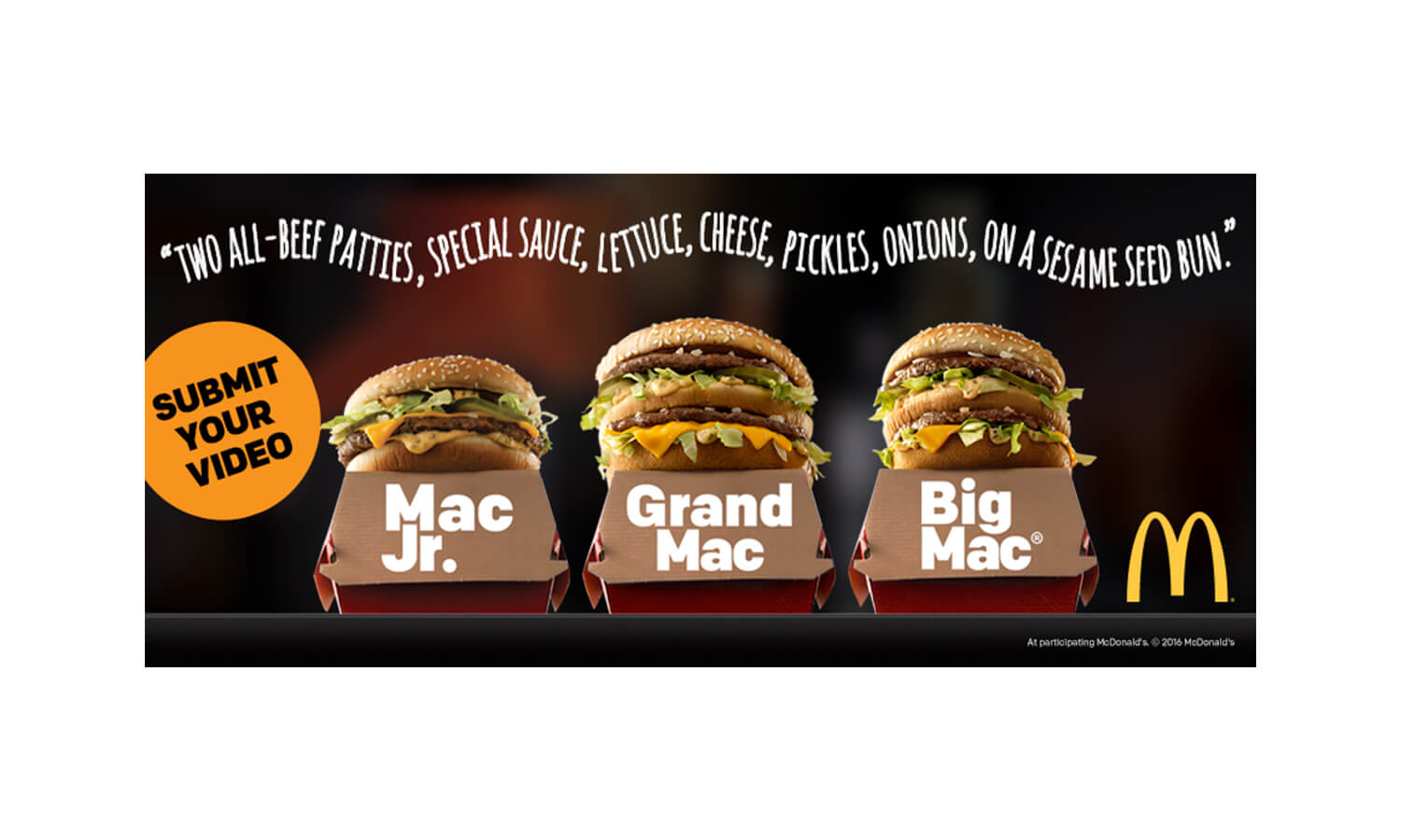 McDonald’s Big Mac Jingle UGC
